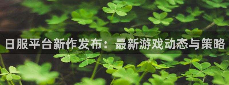 多彩娱乐科技：日服平台新作发布：最新游戏动态与策略
