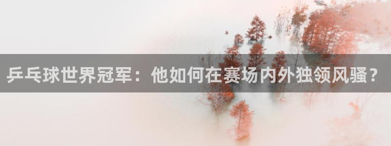 黑白直播nba：乒乓球世界冠军：他如何在赛场内外独领风骚？